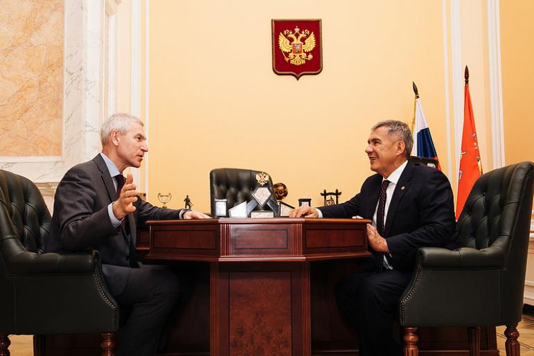 Министр спорта РФ и Президент РТ обсудили совместные проекты на 2020 год